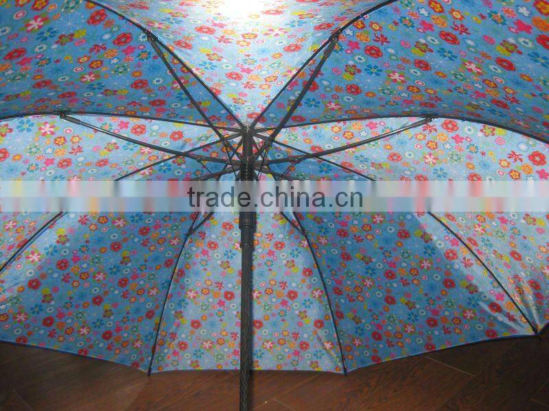 27 inch 2.3feet fiberglass windproof double-layer UV protection automatic golf sun umbrella