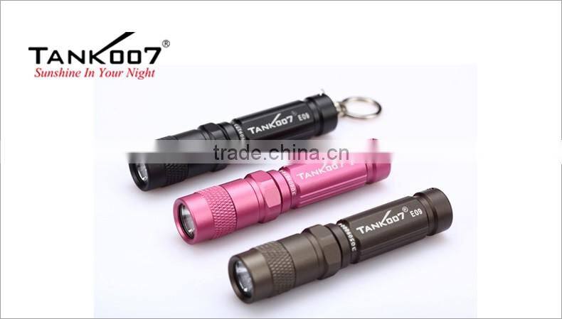 TANK007 Waterproof led torch E09 led mini flashlight
