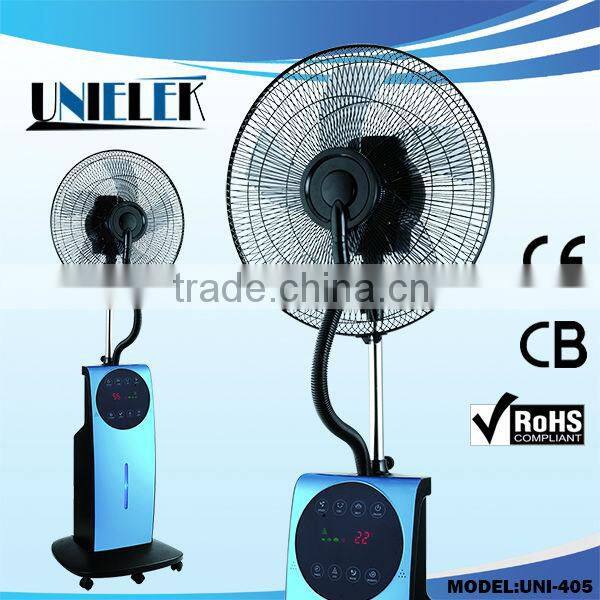 hot selling electric water mist cooling spanish fan CE RoHS approval