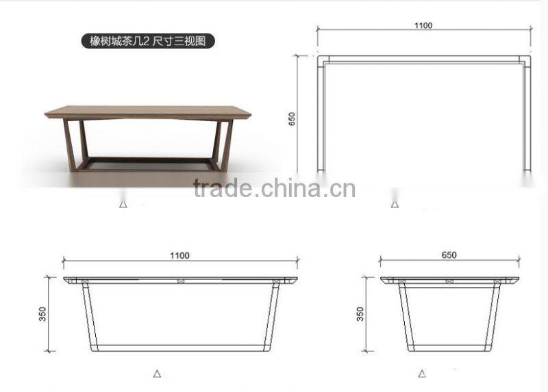 2017 new collection high quality wood design sofa center table tea table sofa table