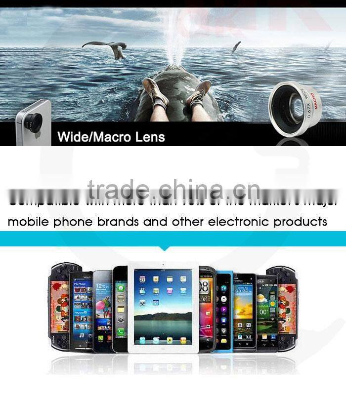 0.67x wide angle lens+macro lens selfie lense for iphone 6
