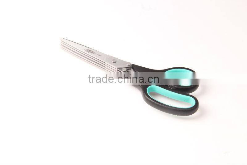 multi blade soft grip onion kitchen scissors
