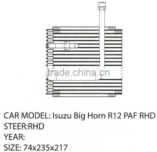 Auto AC Evaporator For ISUZU BIG HORN R12