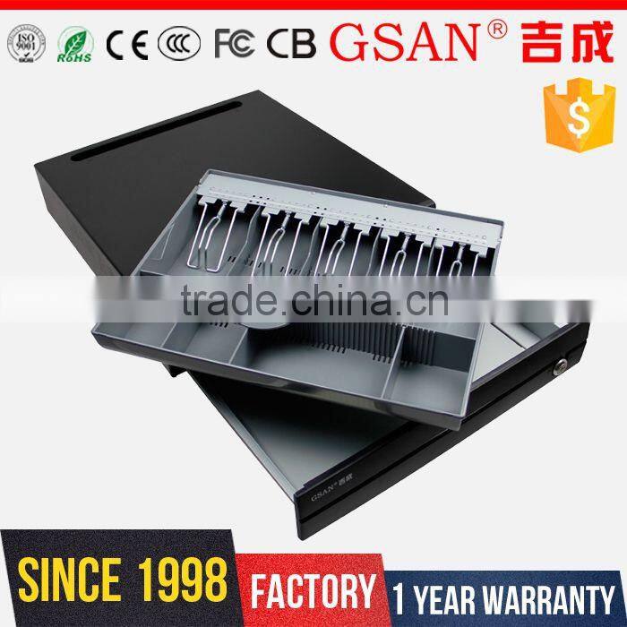 GS-4046 Metal High Quality Orbital Cash box 5 Bills 5 Coins POS Cash Drawer