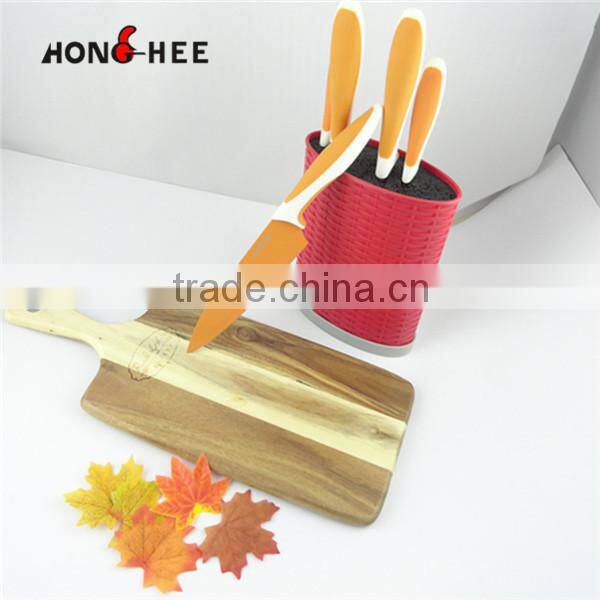 Natural Fashion Color Sustainable Cutting Board With 14cm Handle