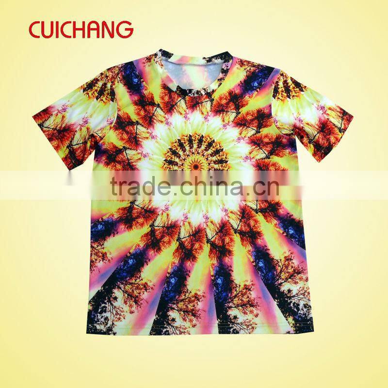 Wholesale sublimation printing t-shirts with top quality
