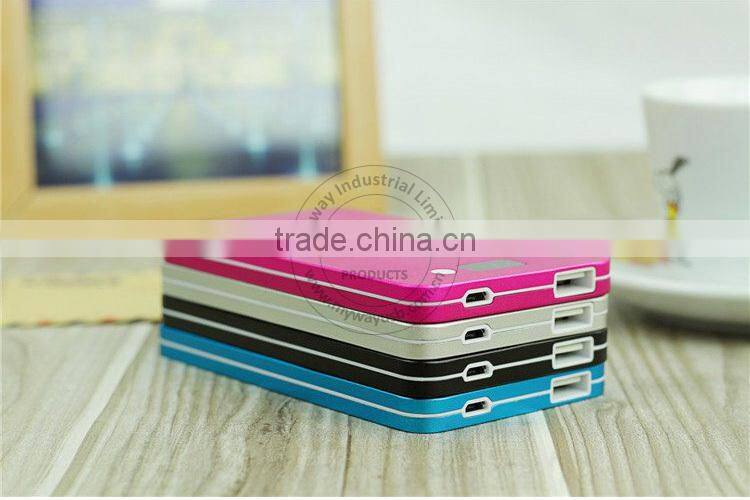 wallet type protable power bank/4000mah power bank for iphone 6, samsung