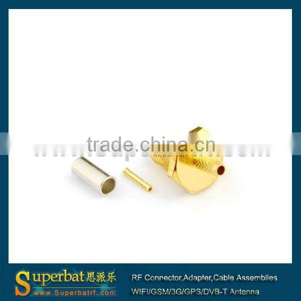 sma adapter Crimp Jack bulkhead with o-ring connector for LMR100 coaxial mmcx sma cable