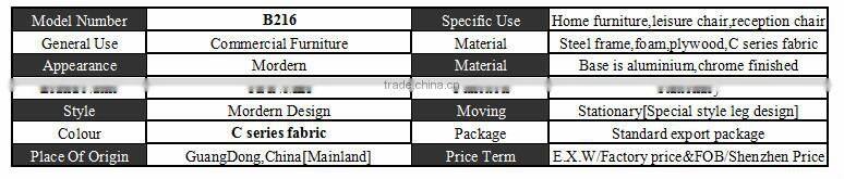 B216 Commercial furniture salon furniture single lounge chair relax chairs