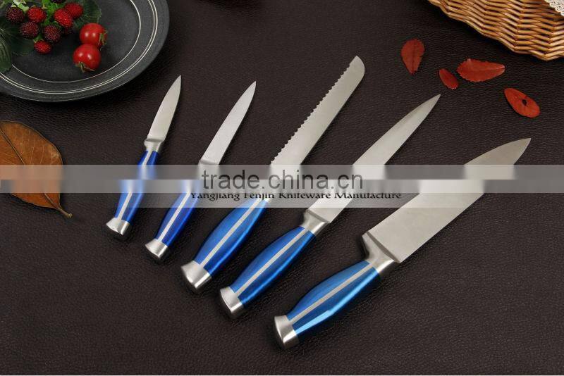 5pcs 420# Hollow Handle Stainless Steel Knife Set