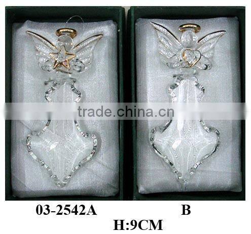 elegant glass angel crystal craft for decoration