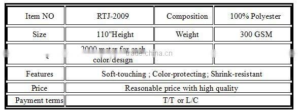 Lovely new garden Christmas style polyester jacquard fabric using for table cloth, sofa cover, cushion cover