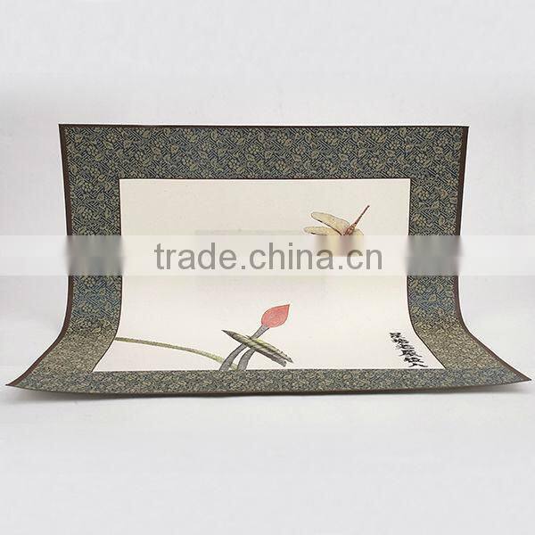 Eco-friendly traditional art painting reproduction with rice paper printing
