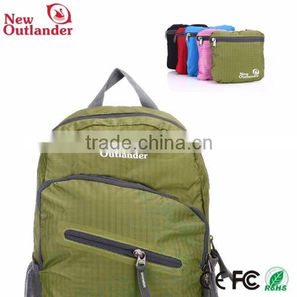 wholesale hot sale high qualuty foldable nylon backpack