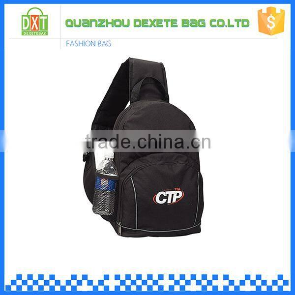 Only one strap mountaineering triangle vintage canvas backpack