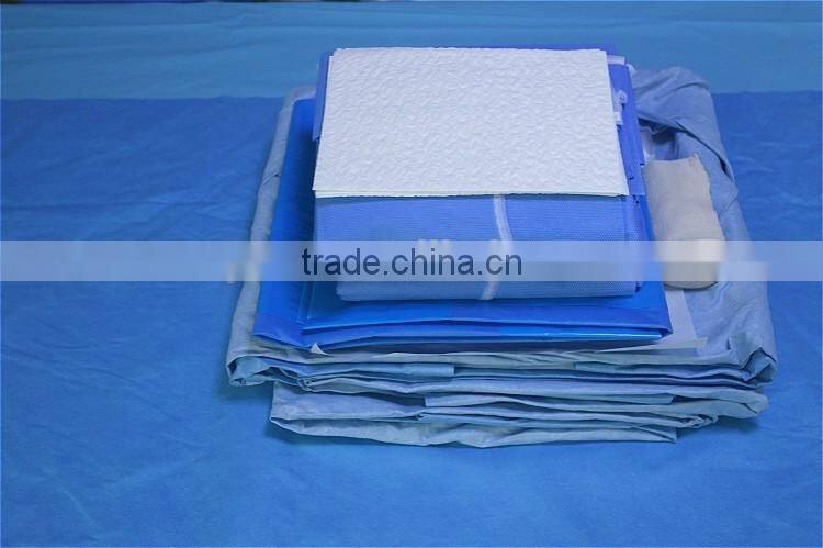 High quality disposable nonwoven EO sterilize Hip surgical drape pack/kits