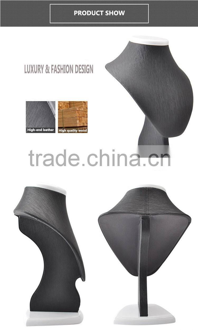 Wholesale leather dummy for jewelry display neck stands