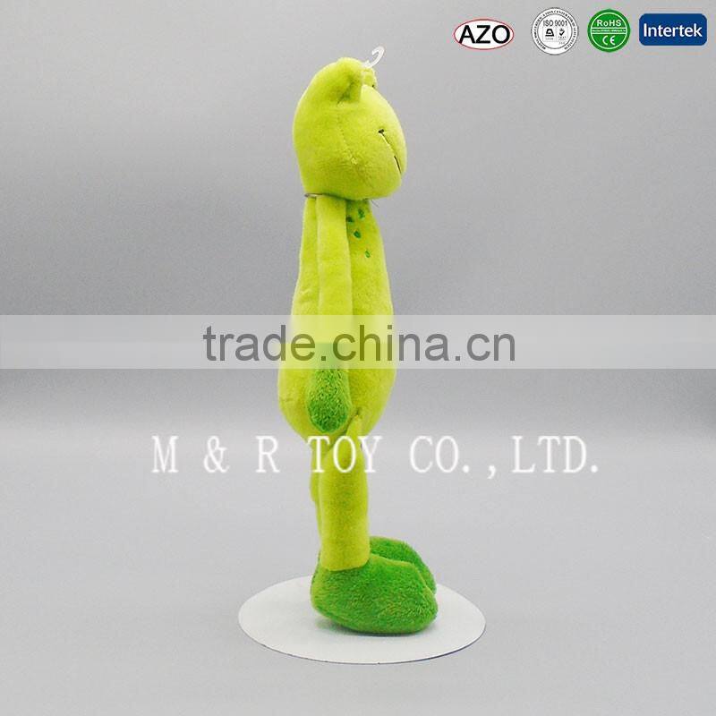 New Design Green Stuffed Plush Frog Toys for Birthday Gifts