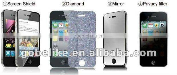 Hot!!! new arrive! wholesale mirror screen shield for Iphone5