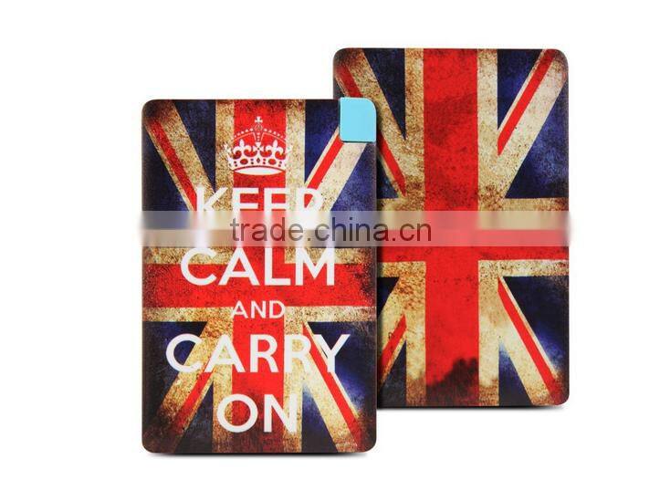 2016 CE ROHS FCC Approved Ultra Thin Power Bank 2600 mah For Promotional Gifts