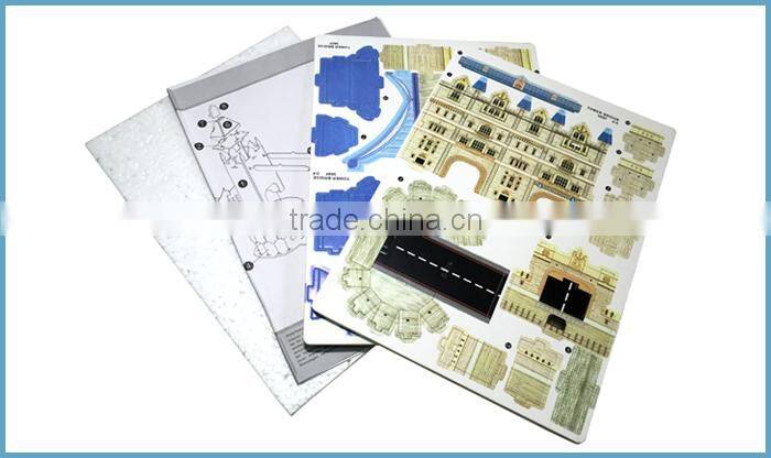 Eco-friendly Non-toxic 3D Puzzle, 3D Flat Paper Puzzle