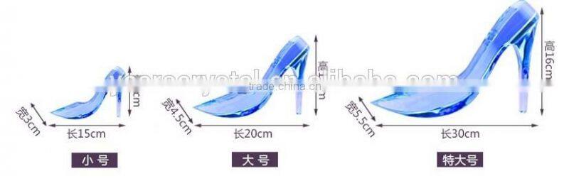 Exquisite Blue Women High Heel Shoes Crystal for wedding centerpiece decorationR-3018