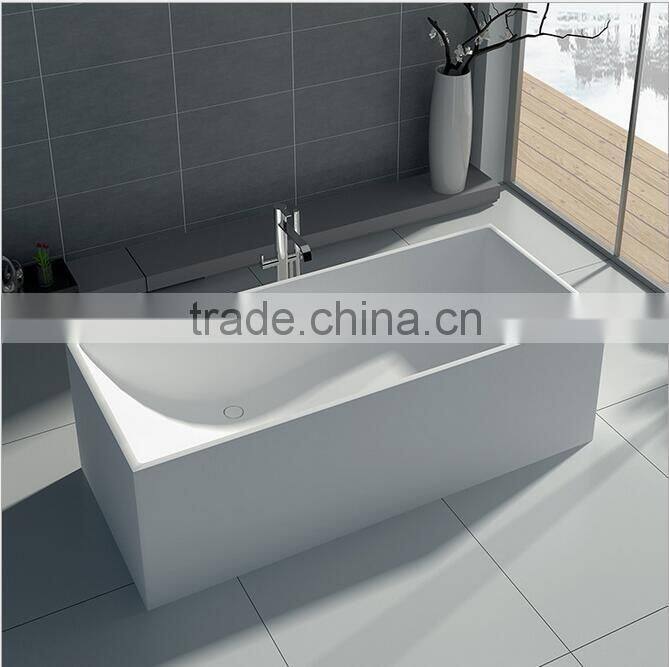 Luxurious used freestanding bathtub-oval stone resin bathtub,freestanding solid surface bathtub