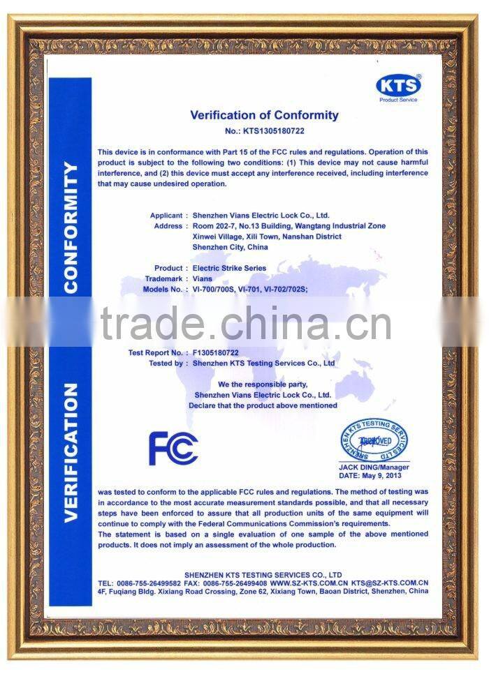 New Design glass door 12 V Standard electric lock, electric strike for access control system