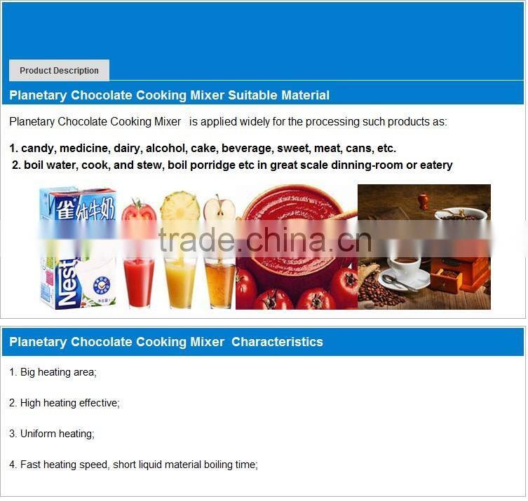 Tilting stainless steel gas type cooking mixer