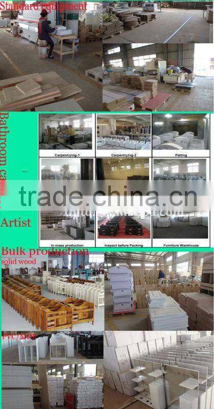 PVC bathroom cabinet/bathroom vanity without mirror