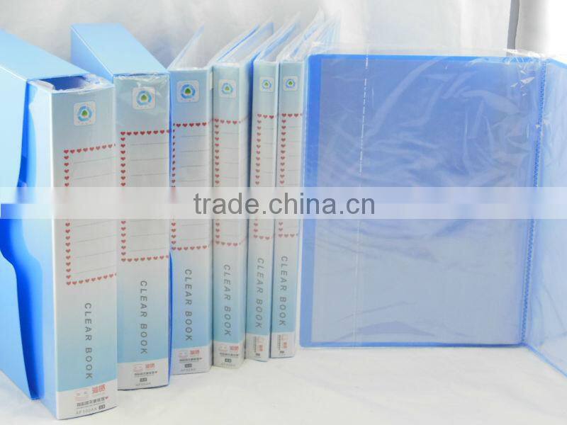 Red color plastic spring clip&plastic file folder