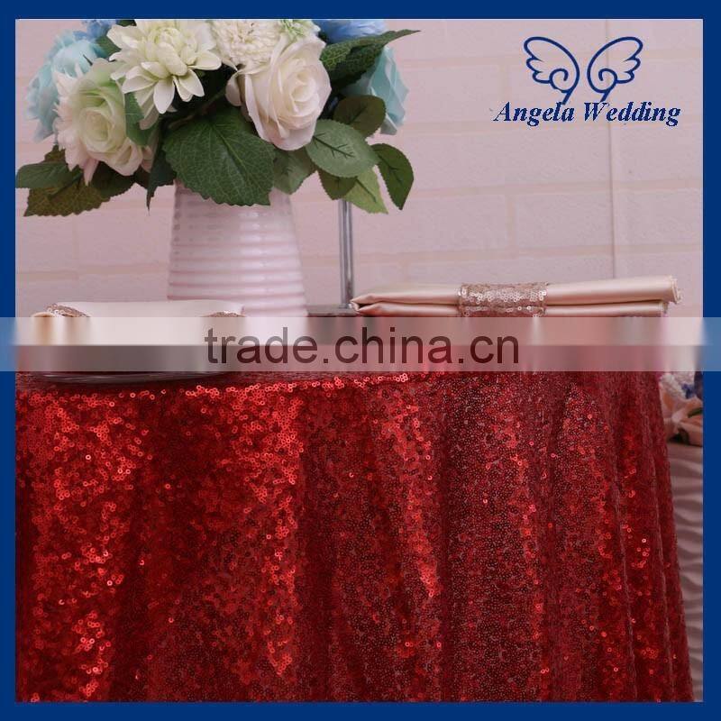 SQ027DA Cheap elegant purple sequin table cloth