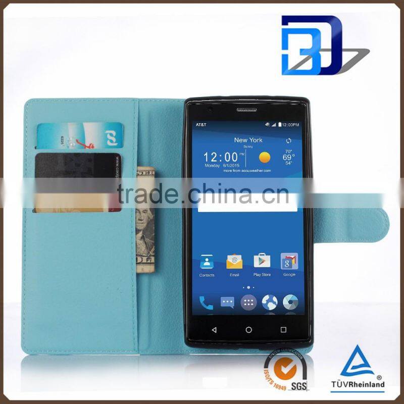New products 2016 innovation product Stand Wallet Lychee Leather cover for ZTE Zmax 2 Z958 Z955L case mobile accessories
