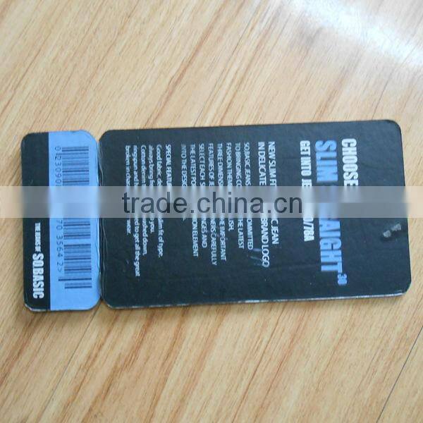 Elegant costume hangtag