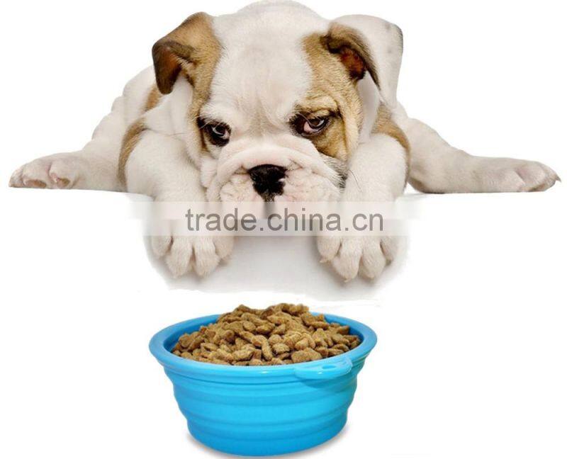 OEM Tableware 100% Home & Garden Food Grade Collapsible Silicone Pet Bowl