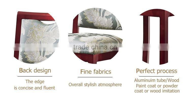 Modern design fabric seat solid wood design used commercial comfortable high bar stool