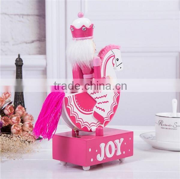 Wooden nutcracker decoration items christmas promotive gift