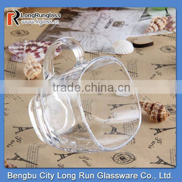 LongRun 180ml cheap coffee glass mug with handler