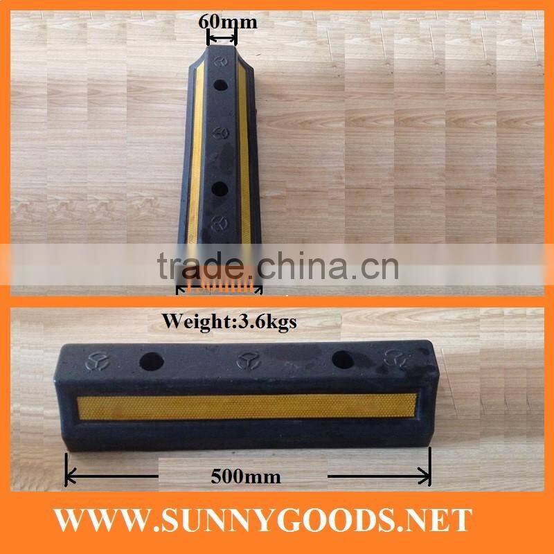 Weight 3.6kgs heavy duty rubber tire stopper tope llanta