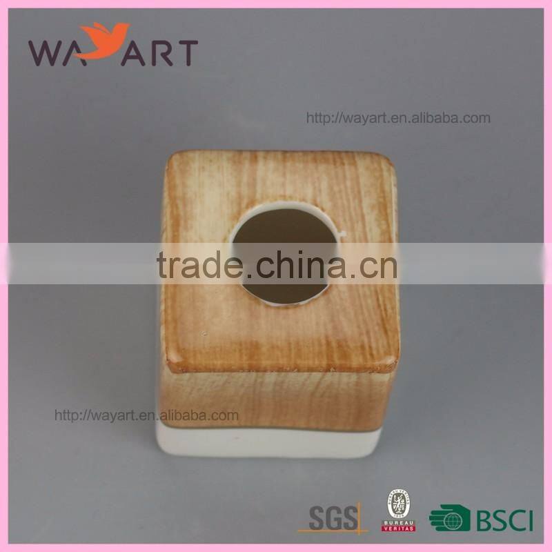 Wooden Design White Ceramic Fragrance Diffuser Wooden Sticks