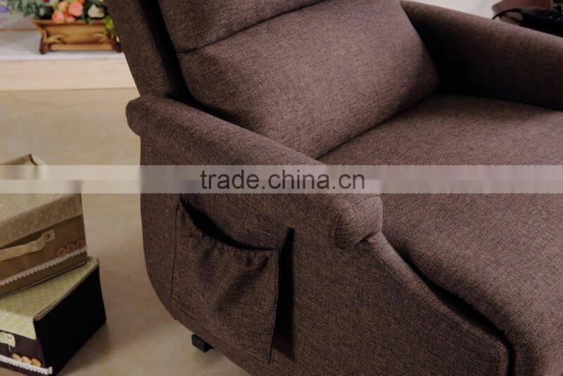2016 modern and fashion European style fabric power lift chair for disable people