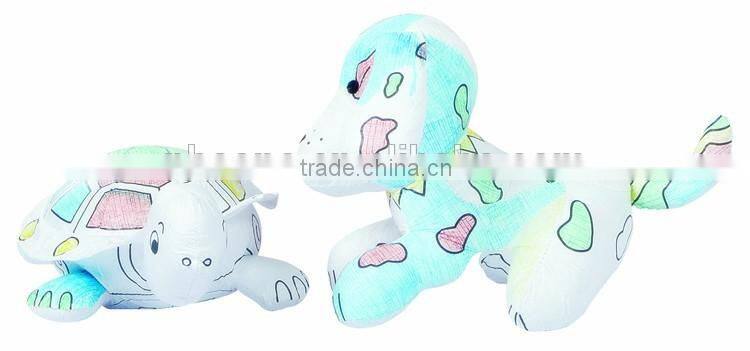 DIY Toy Coloring Washable Dolphin with 4 Markers