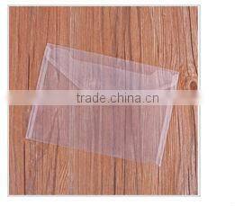 A4 Transparent PP Buckle File Pocket/File Bag with Button