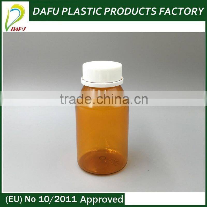 2016 Popular pharmaceutical drug rectangle 300ml PET clear bottle