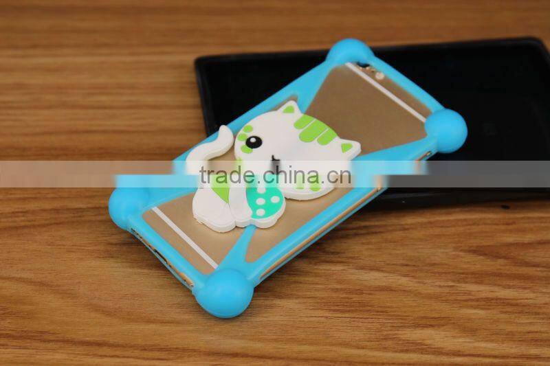 Wholesale Universal Custom Elastic Silicone Mobile Phone Frame Bumper, Protective phone case