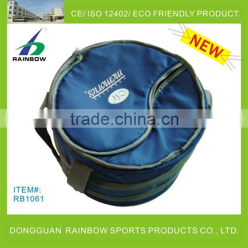 Cylinder cooler bag for picnic