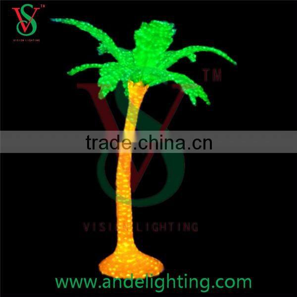 2016 2.6M green artificial outdoor decorative led palm tree lighting