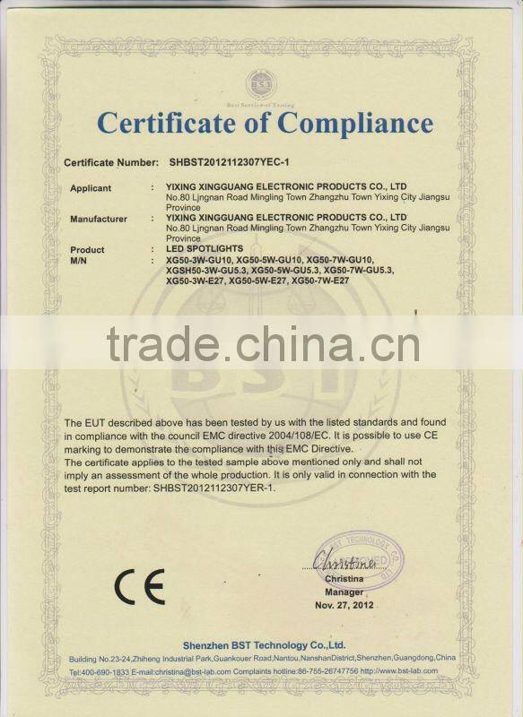 CE Roh 2835SMD GU10 MR16 3W LED Spotlight