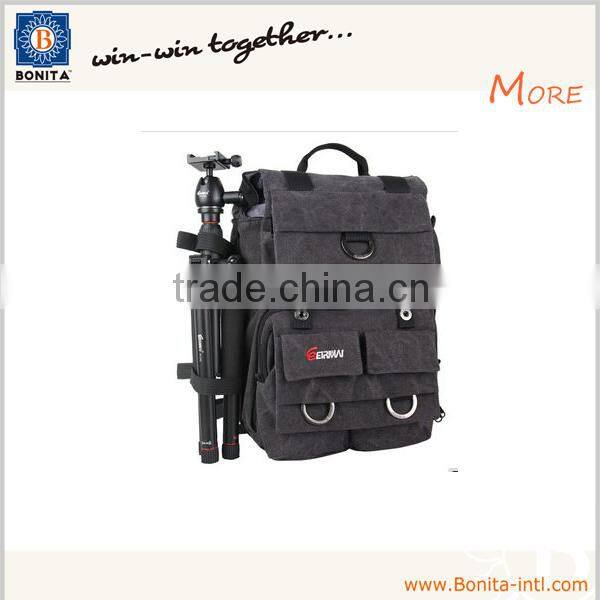 Waterproof Dslr Canvas backpack bag tripod bag waterproof backpack camera bag