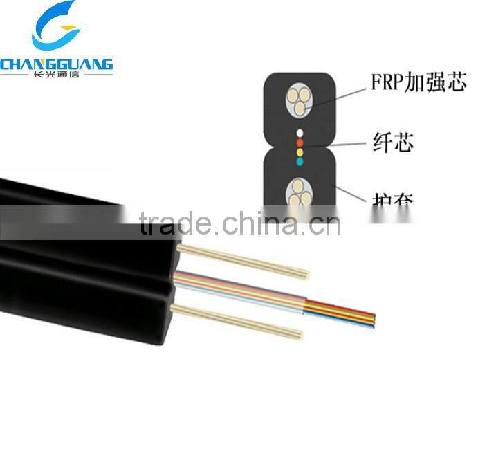 Hot Sale !Changguang GJXFH single mode single core FTTH indoor FRP fiber optic cable